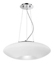  CH525OPPCCF13 - Chandelier Cloud Opal Glass Polishe Chrome Canopy 3 GU24 13w FL